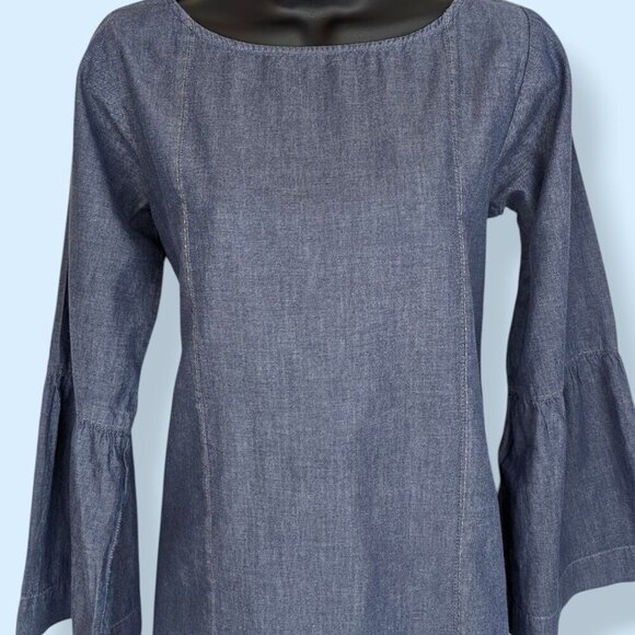 Khaadi 100% Cotton Denim Dress - Picture 3 of 8